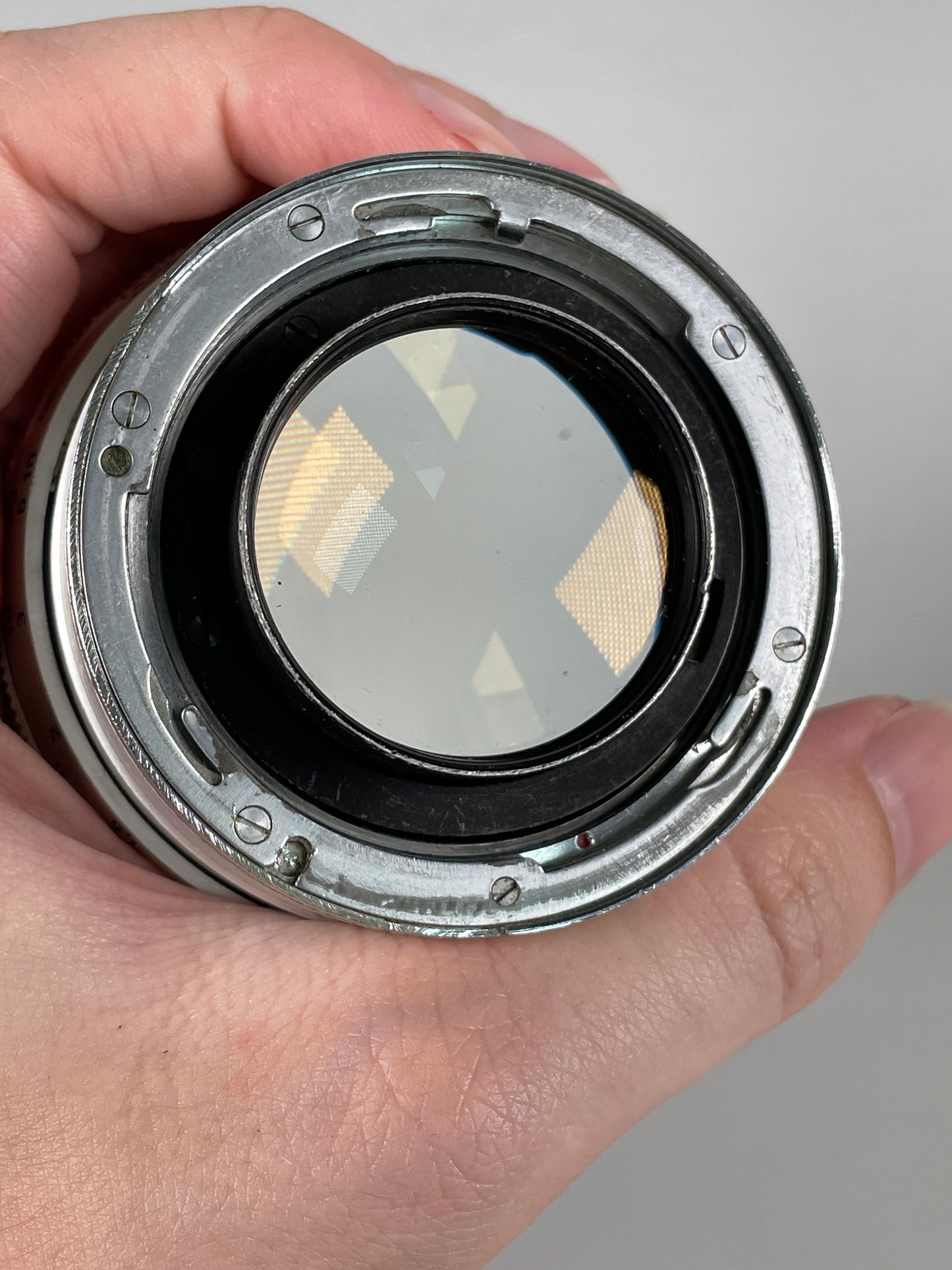 Carl Zeiss Planar 55mm f1.4 MF Lens For contarex silver chrome