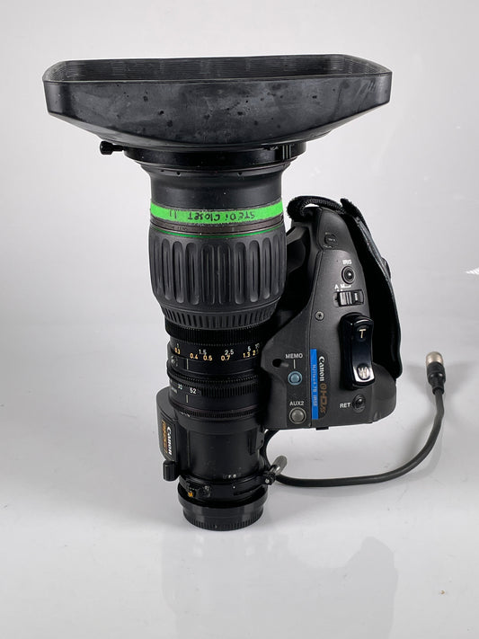 Canon HJ11ex4.7B IRSE HDXS 2/3" HD ENG Broadcast Servo Lens w/ 2x 4.7-52mm f1.9