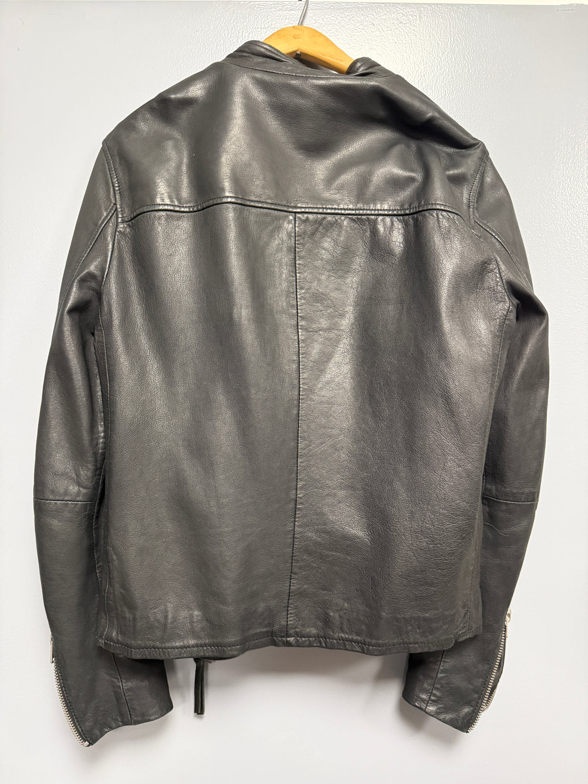 All Saints Black Cruz Jacket Leather Size Small