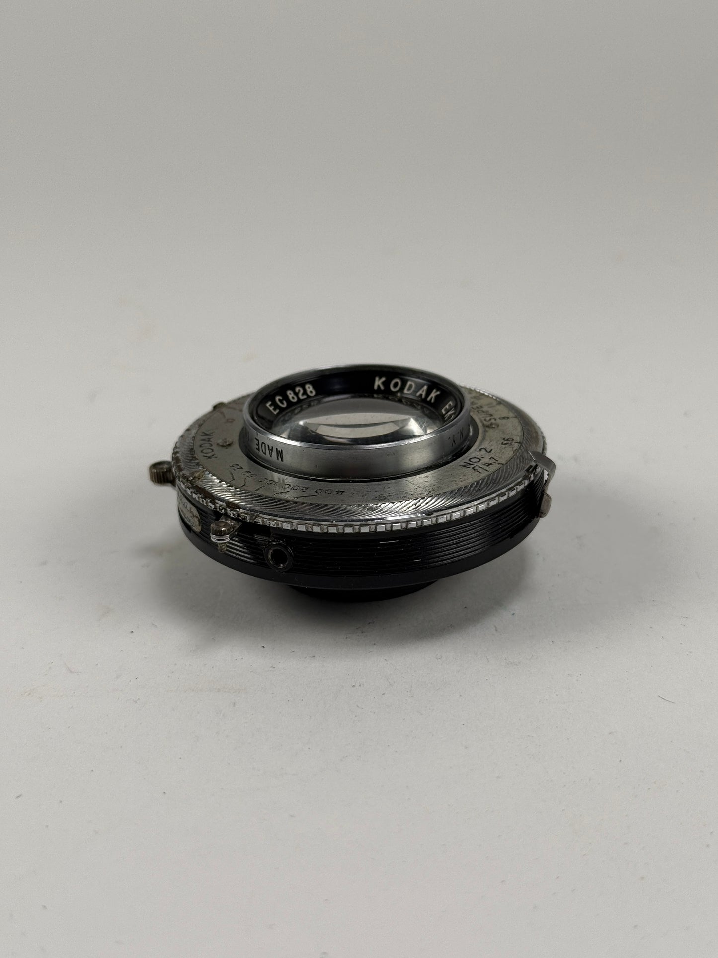 Kodak Ektar 127mm f4.7 large format lens in shutter