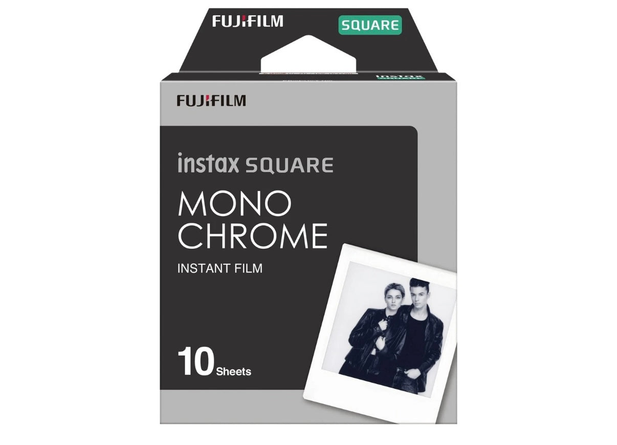 FUJIFILM INSTAX SQUARE Monochrome Instant Film (10 Exposures) 05/2025