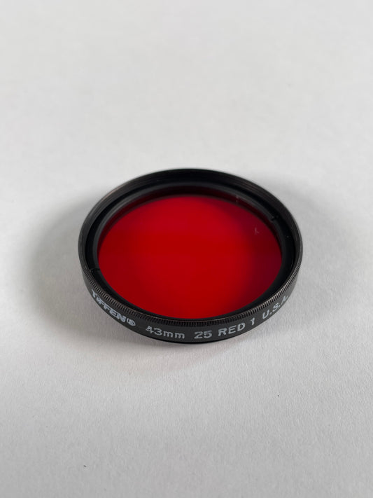 Tiffen red 25 43mm lens filter