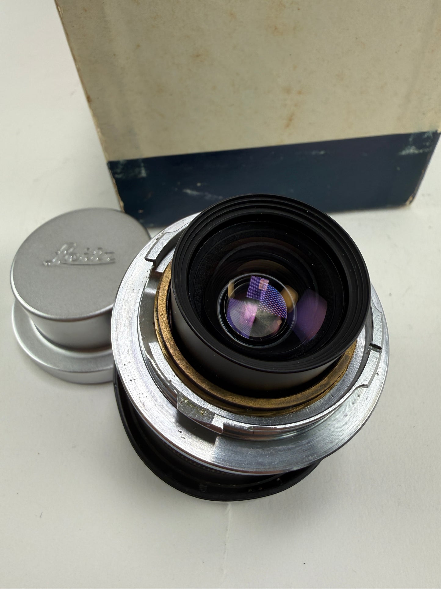 Leica 28mm f2.8 Elmarit V1 9 Element Lens Black Paint Infinity Lock w/ box