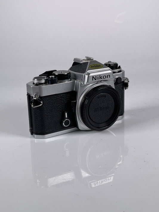 Nikon FE Chrome 35mm SLR Film Camera Body