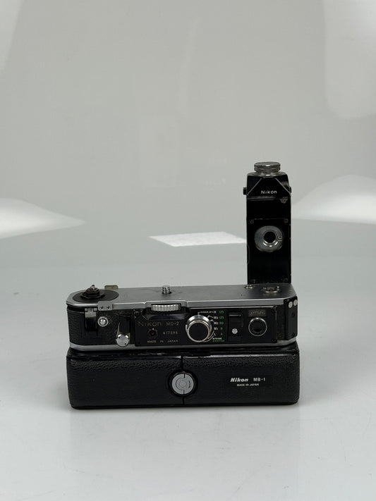Nikon MD-2 Motor Drive + MB-1 Battery Pack for F2