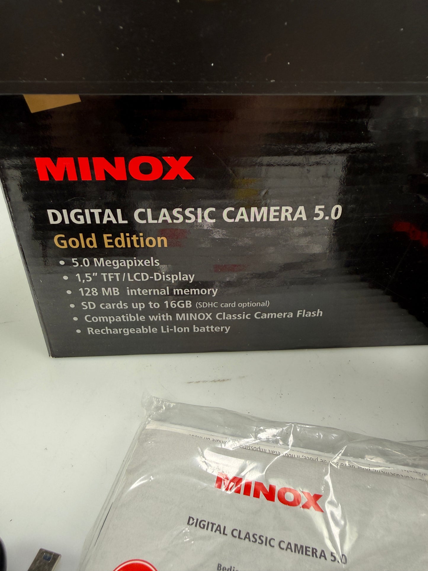 Minox Leica M3 Mini Digital Camera 5MP Classic Replica Gold edition RARE