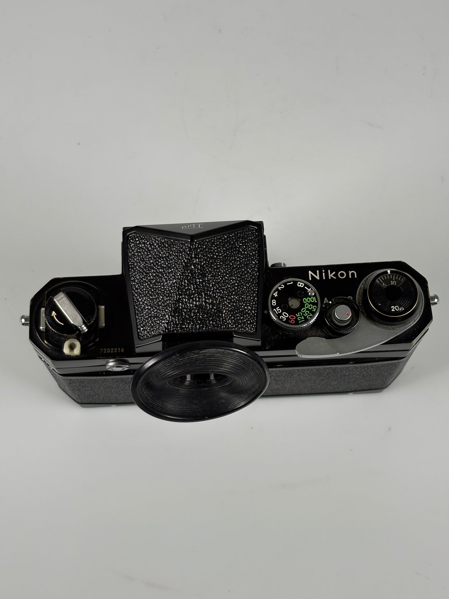 Nikon F Black body prism eye level finder 35mm film camera