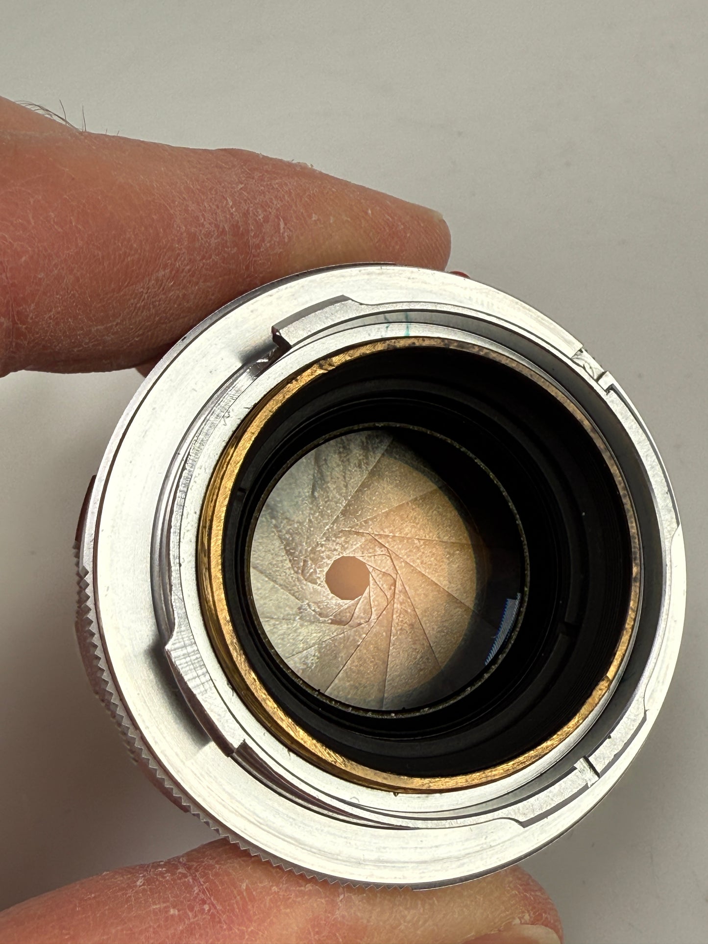 LEITZ Leica Summilux M 50mm F1.4 E43 Chrome Lens V1 version 1 Scalloped