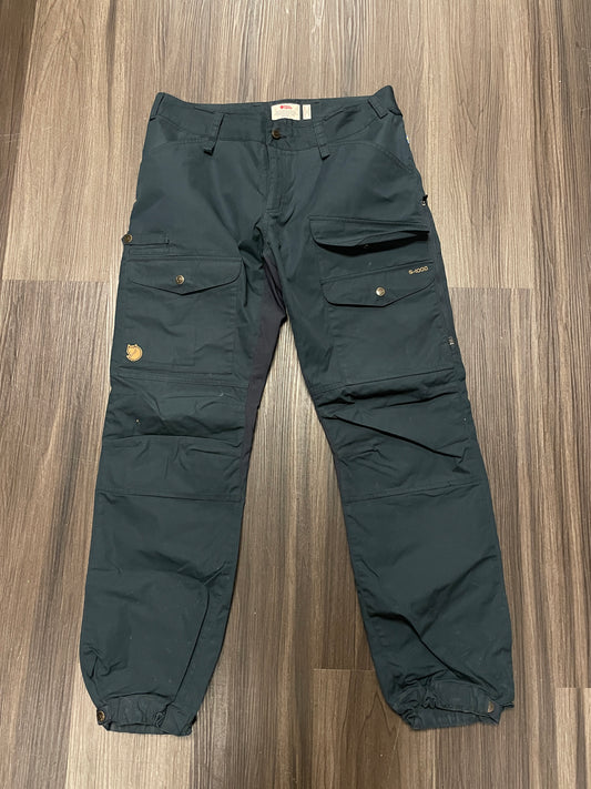 Fjallraven Trousers Mens G-1000 M Waist 33-34 Inseam Regular Navy Blue