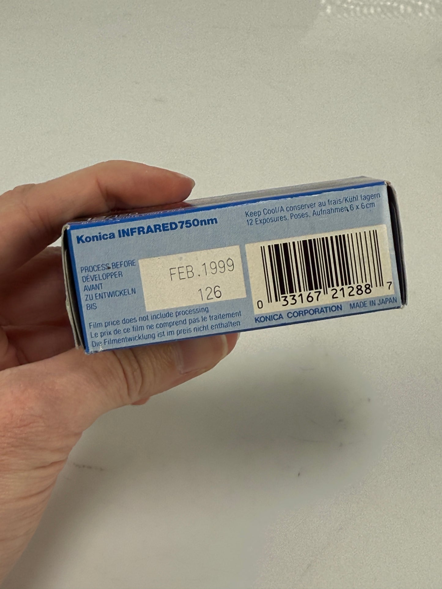 Konica Infrared 750nm 120 Format BW Film
