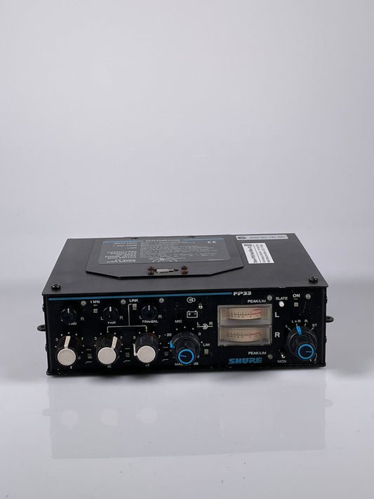 Shure FP33 3-input 2 Output Portable Stereo Mixer Field FP-33 U247807