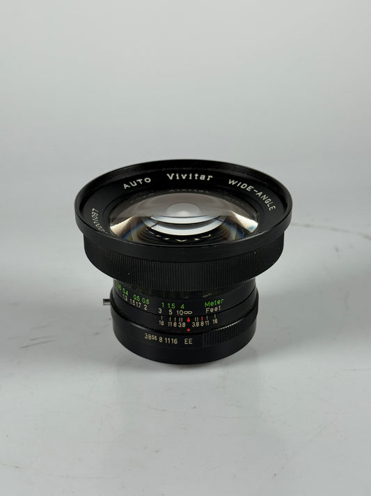 Vivitar auto wide angle MF 20mm F3.5 Konica Lens
