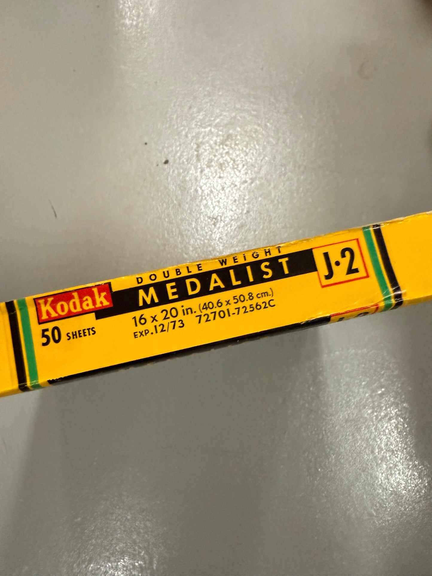 Kodak Medalist J2 Paper - 16x20, 50 sheets, SEALED double weight