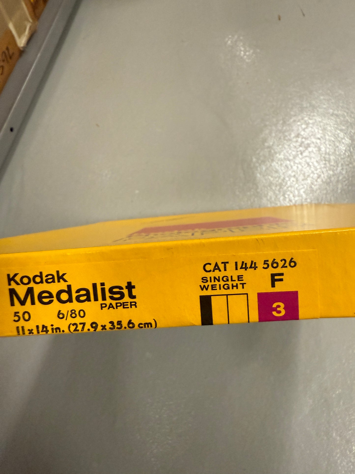 Kodak Medalist F3 Paper - 11x14, 50 sheets, SEALED single weight