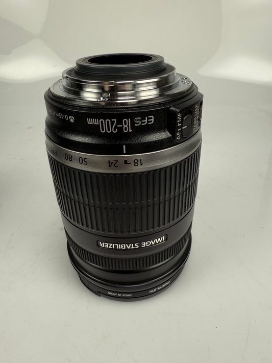 Canon EF-S 18-200mm f3.5-5.6 IS Wide Angle Telephoto Zoom Camera Lens