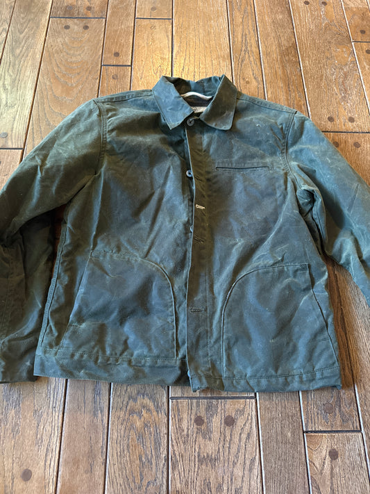 Rogue Territory Supply Jacket Wool Blanket Lined Waxed Olive Ridgeline Large
