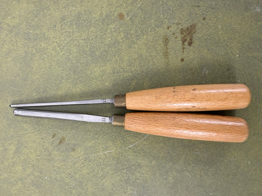 Vintage Ashley Iles Carving Gouge set of 2 No 11 Chisels
