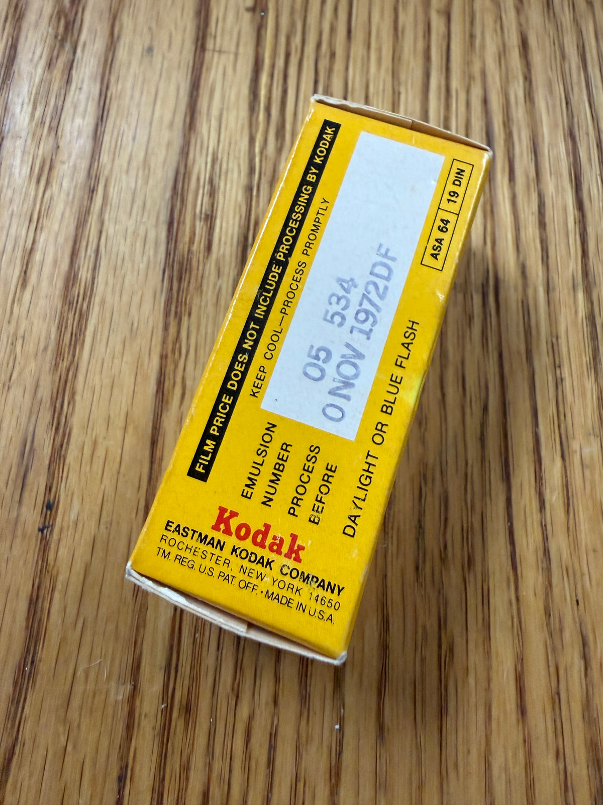 Kodak EKTACHROME-X EX 120 Color Slide Film Expired 1972