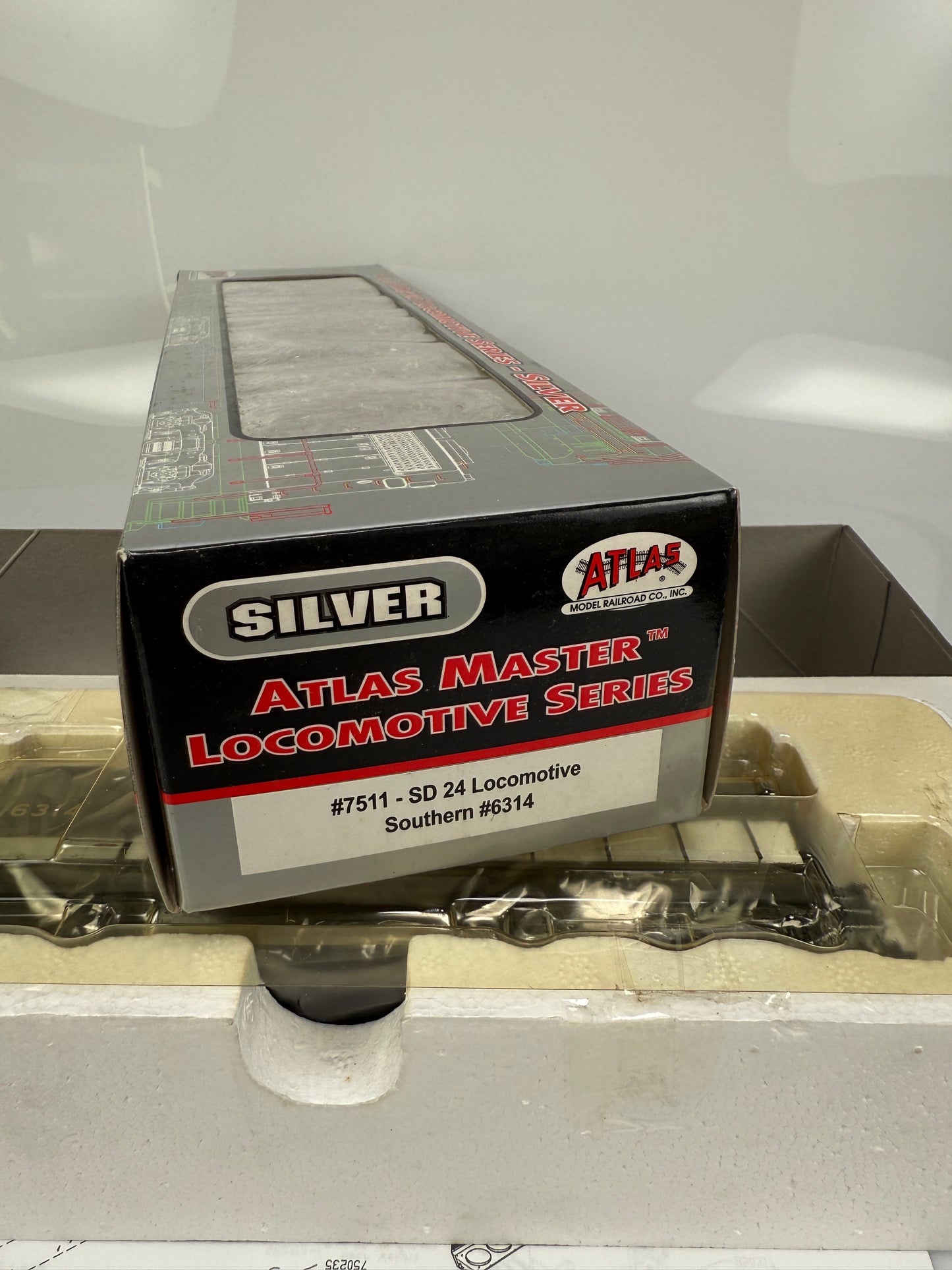 Atlas Silver 7511 SD 24 Southern 6314 HO Locomotive