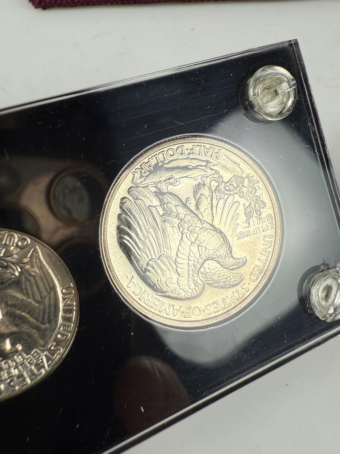 1941 US Mint Silver PROOF Set Gem Coins Black Capital Holder Display Box