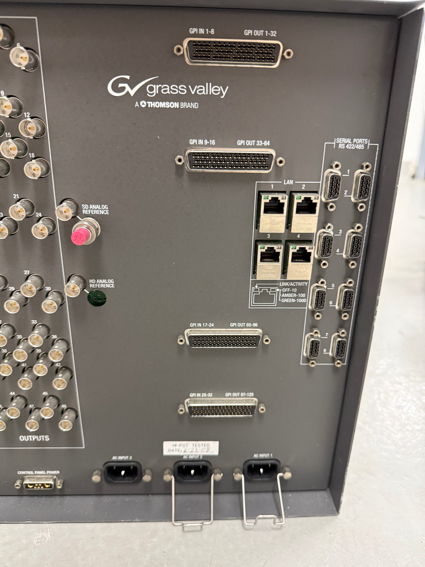 Grass Valley Kayak HD Digital Production Frame Switcher  W/ Cards Modules
