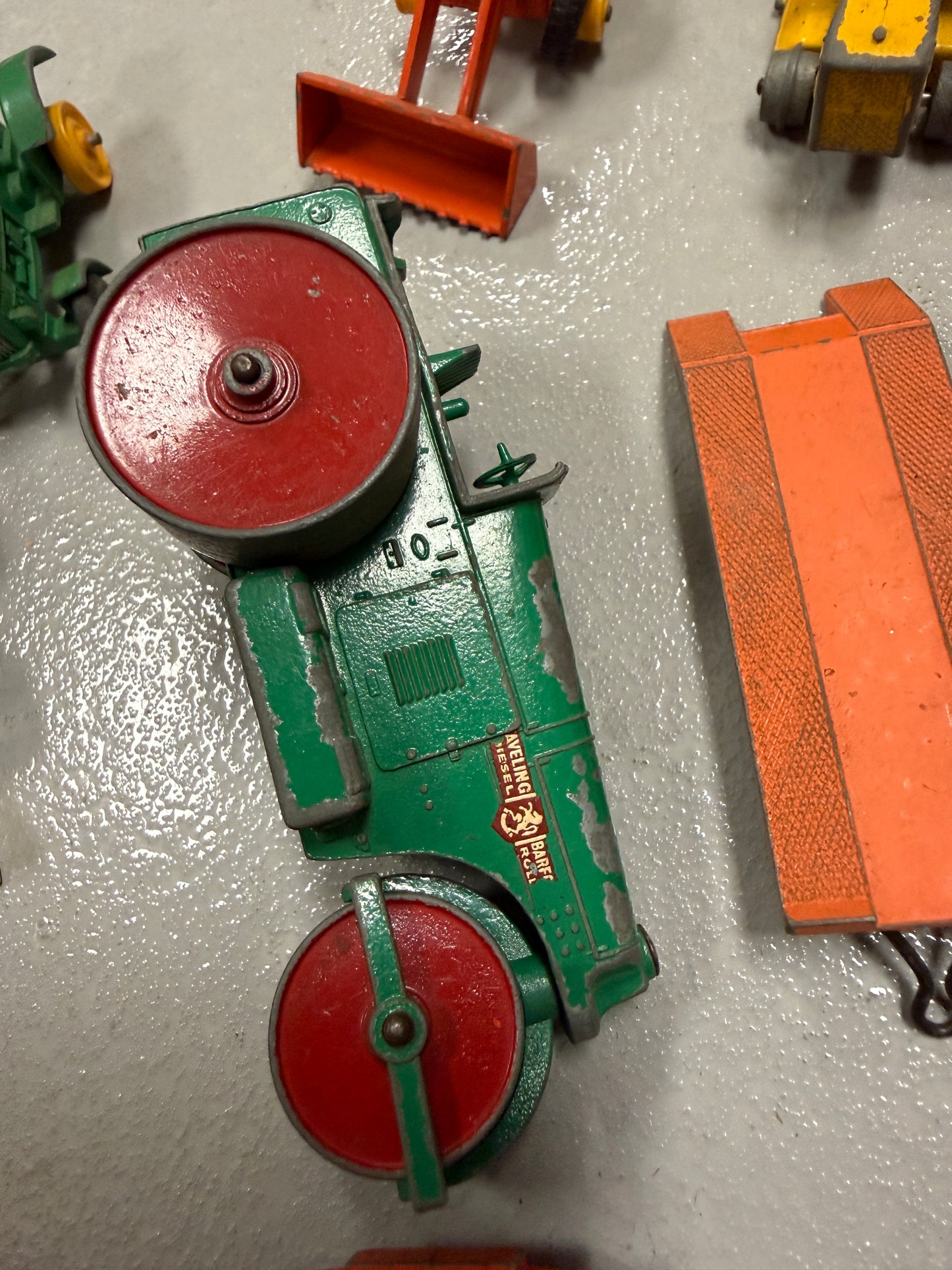 Vintage Lesney Matchbox car lot of 20 construction, work vehicle toys