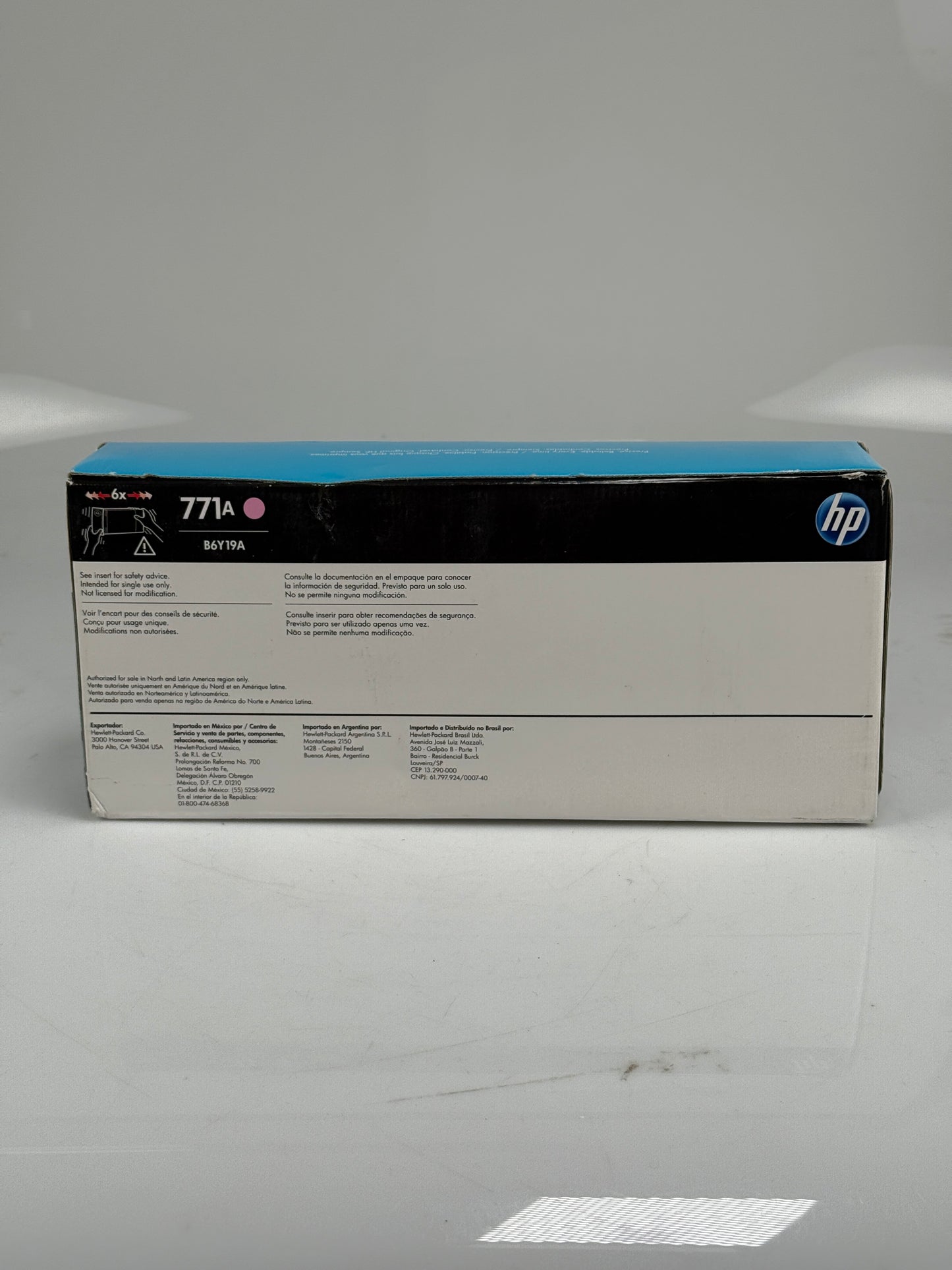 Genuine HP B6Y19A Original Ink Cartridge Inkjet - Light Magenta Exp 2021