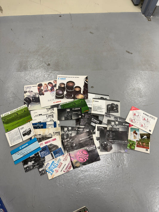 Canon Instruction Manual Booklet lot