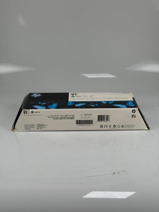 GENUINE HP #91 Light GRAY 775ml INK CARTRIDGE DESIGNJET Z6100 C9466A 07/2019