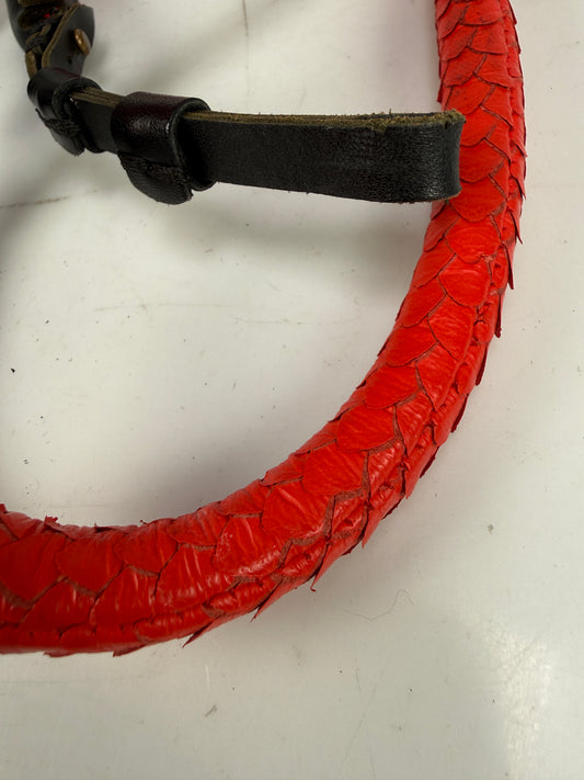 Rock N Roll Red leather Camera Strap For Leica M