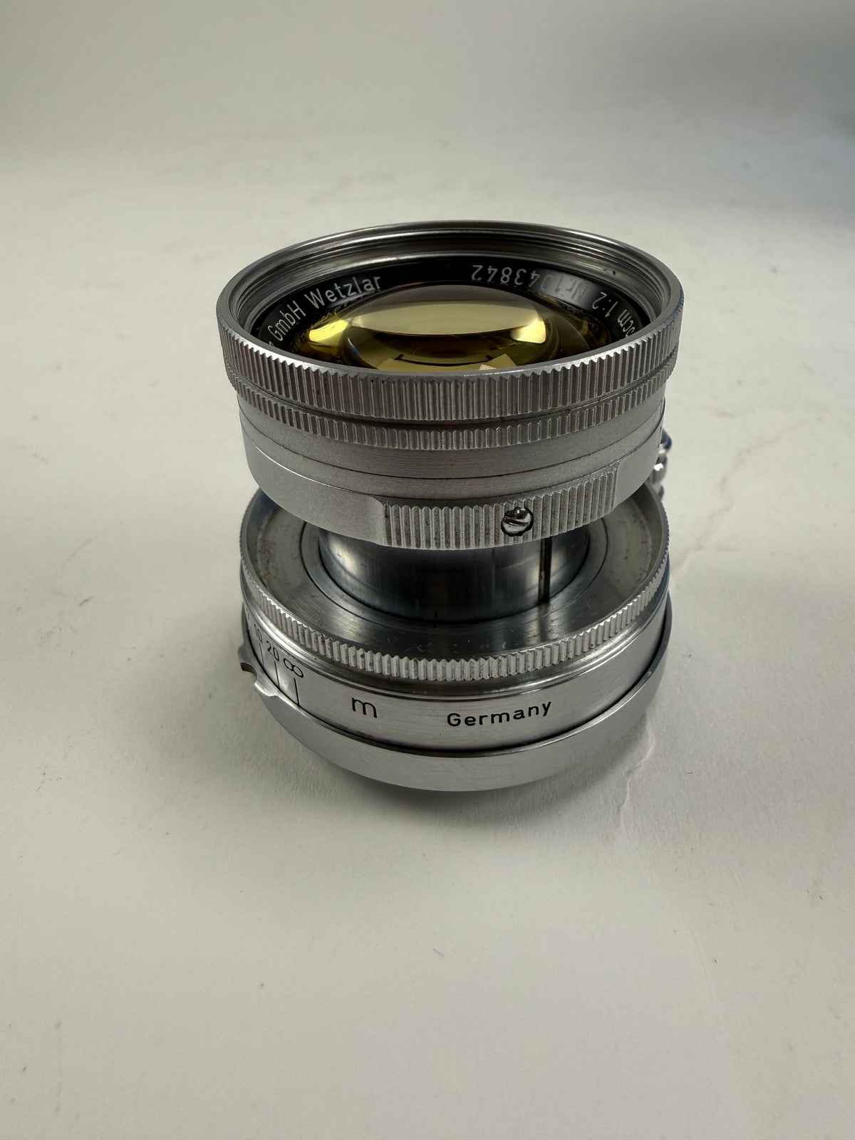 Leica 50mm f2 Summicron Radioactive L39 LTM Screwmount Rangefinder Lens