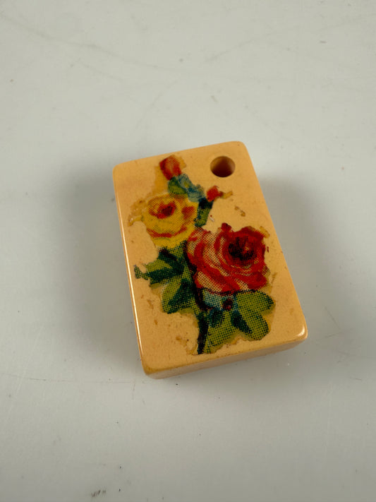 Vintage Mahjong Bakelite Member of National Mah Jongg League Tile, Keychain NMJL
