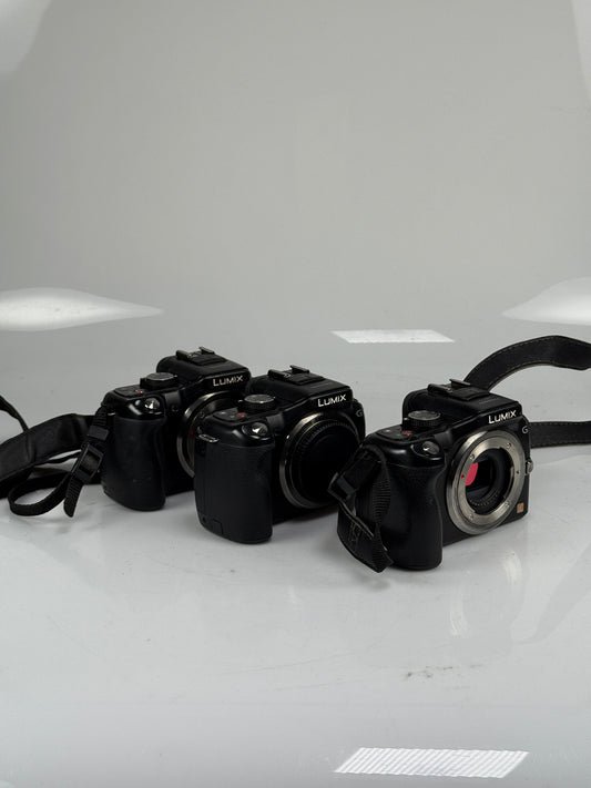 Panasonic Lumix DMC-G5 Mirrorless MFT Digital Camera Body lot of 3