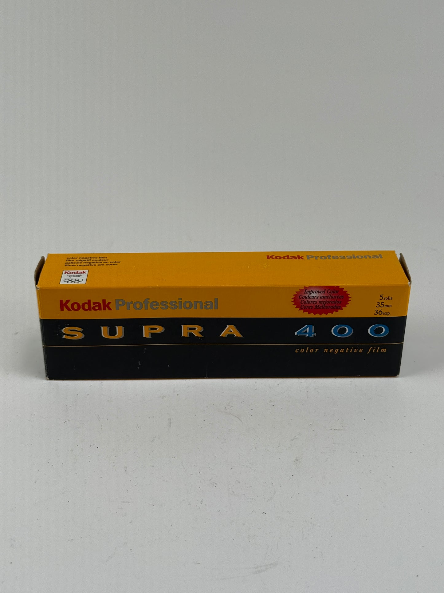 Kodak Supra 400 color negative film 5 roll pro pack 35mm