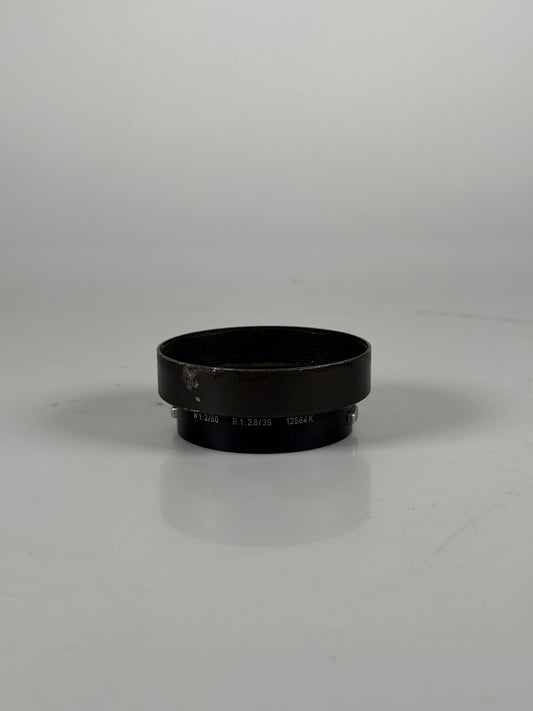 Leica R 35 f2.8, 50 f2 Black Metal Lens Hood, 12564K
