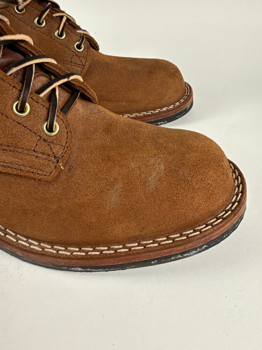 Nick's Boots Light Brown Roughout Suede Leather Boots Size 10.5D