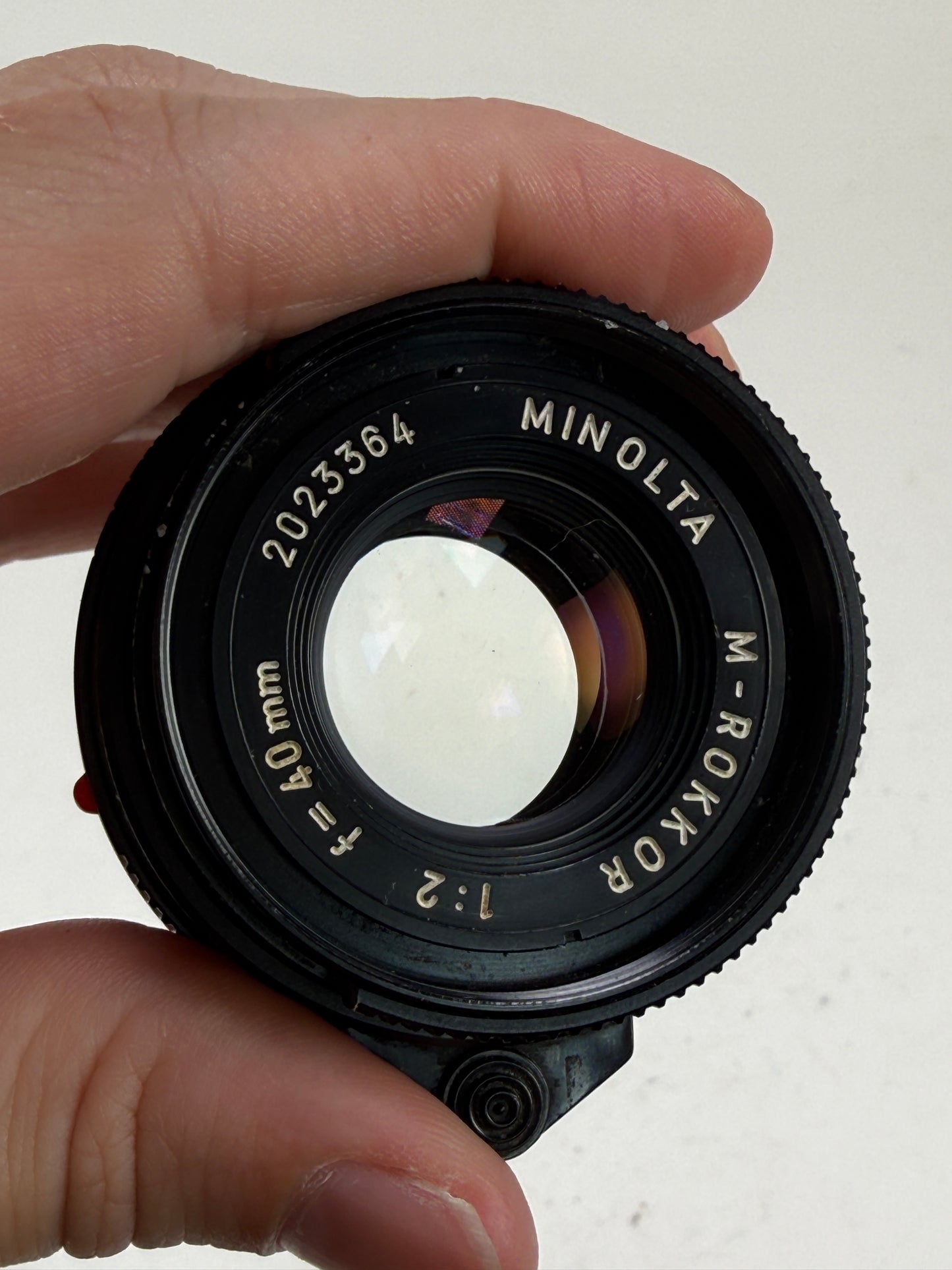 Minolta M Rokkor 40mm f2 Leica M Mount Lens For CL CLE