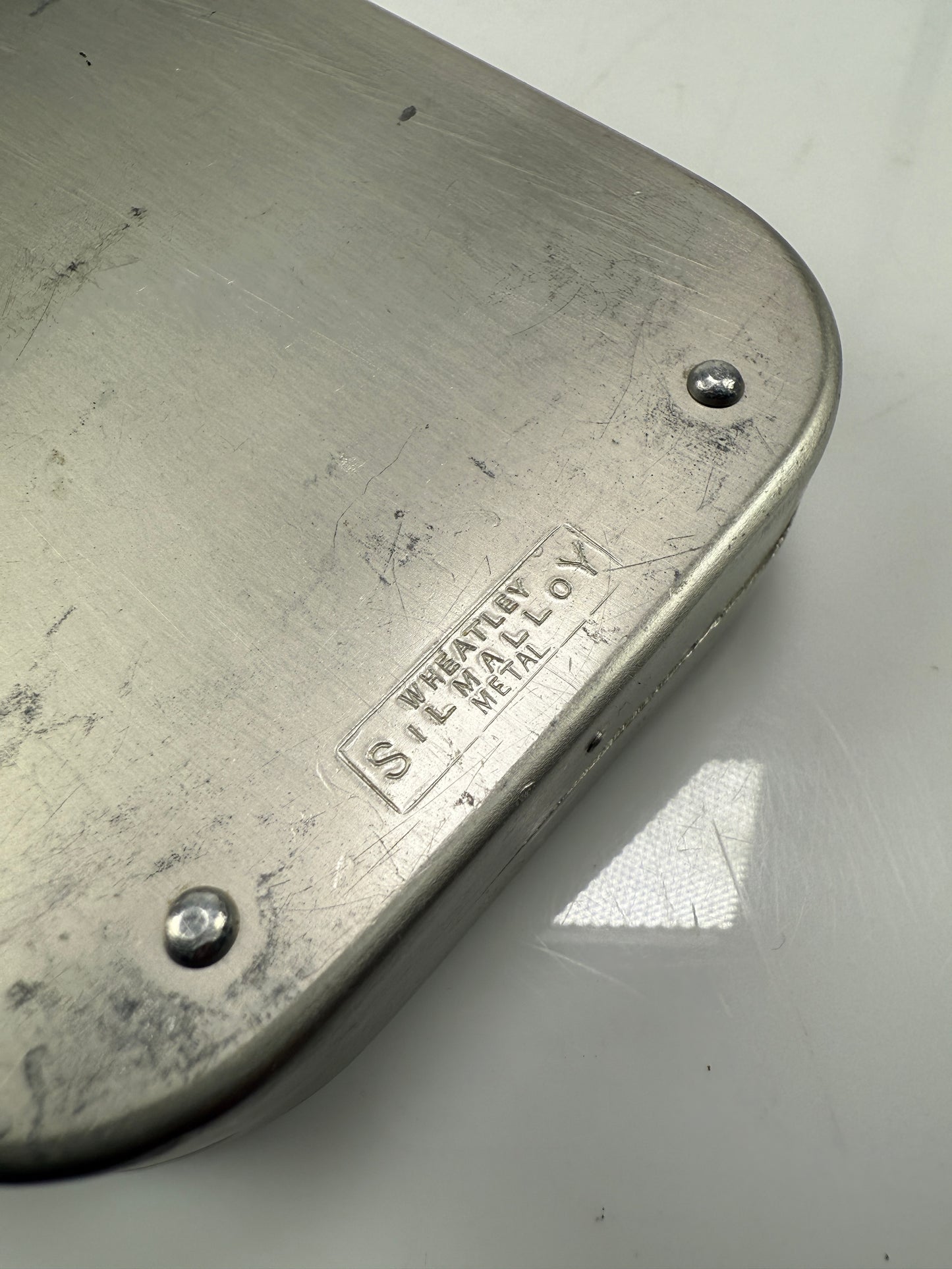 Richard Wheatley Silmalloy Aluminum Fly Box with Rat flies