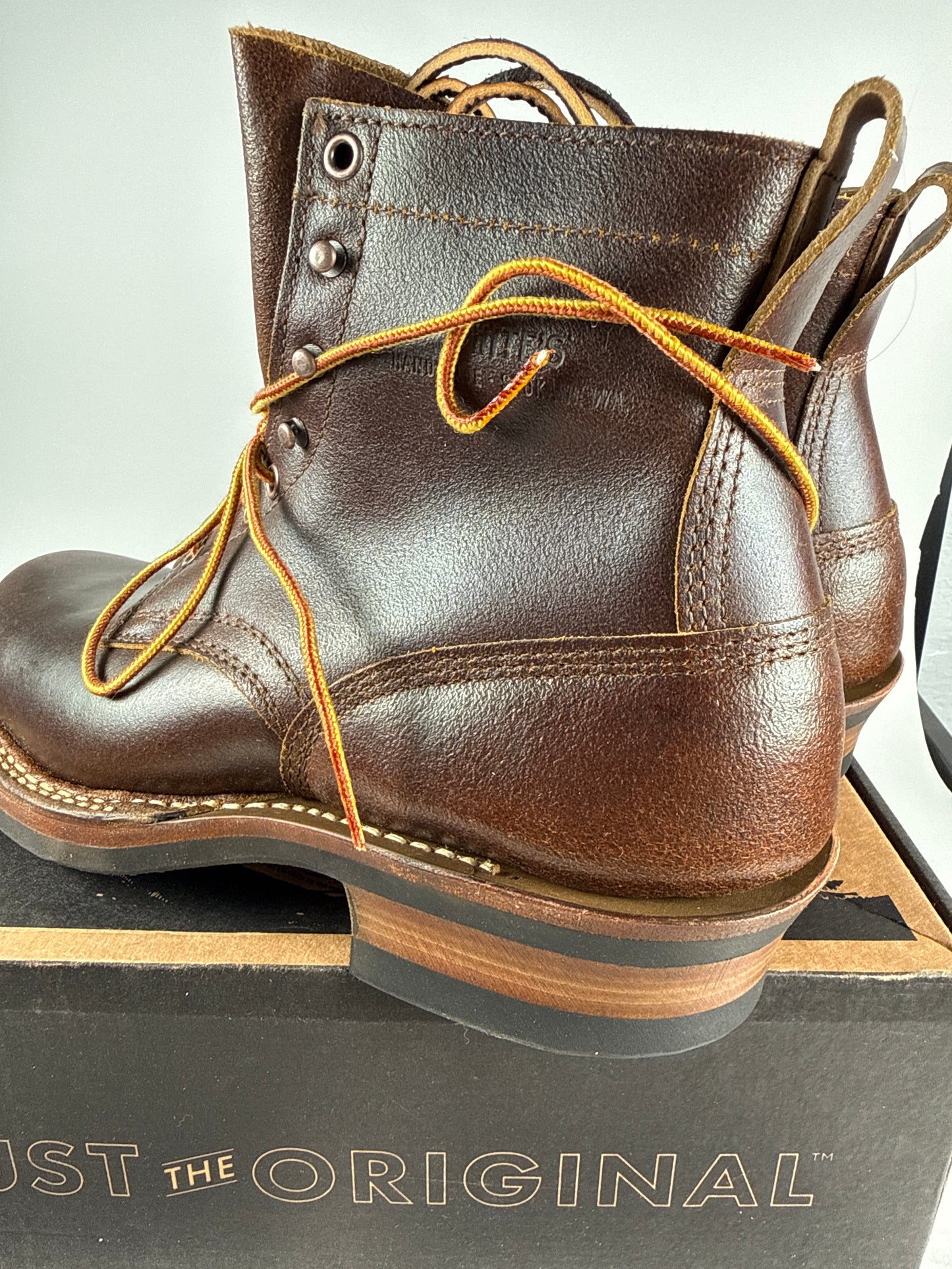 White’s Boots + Baker’s 350 C CWX Cruiser Cinnamon Waxed Flesh 10.5 D