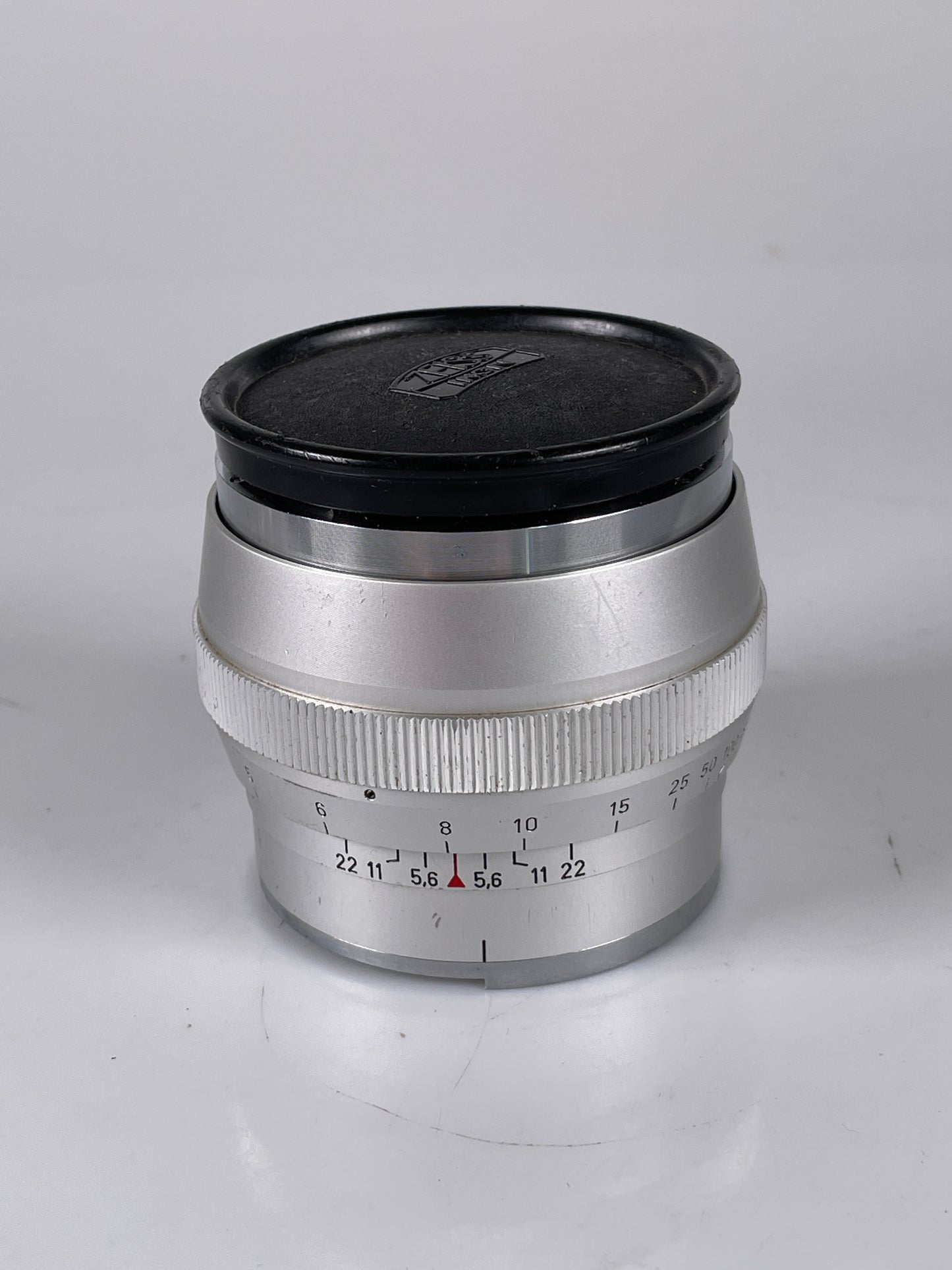 Zeiss 85mm f2 Sonnar Lens for Contarex bullseye camera silver chrome