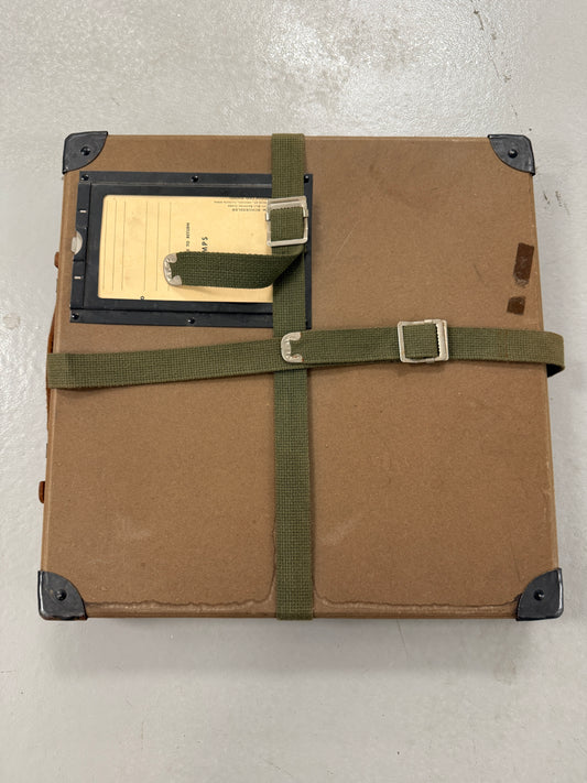 WM  SCHUESSLER 16mm Movie Film Reel Shipping Case Fiberboard with Straps