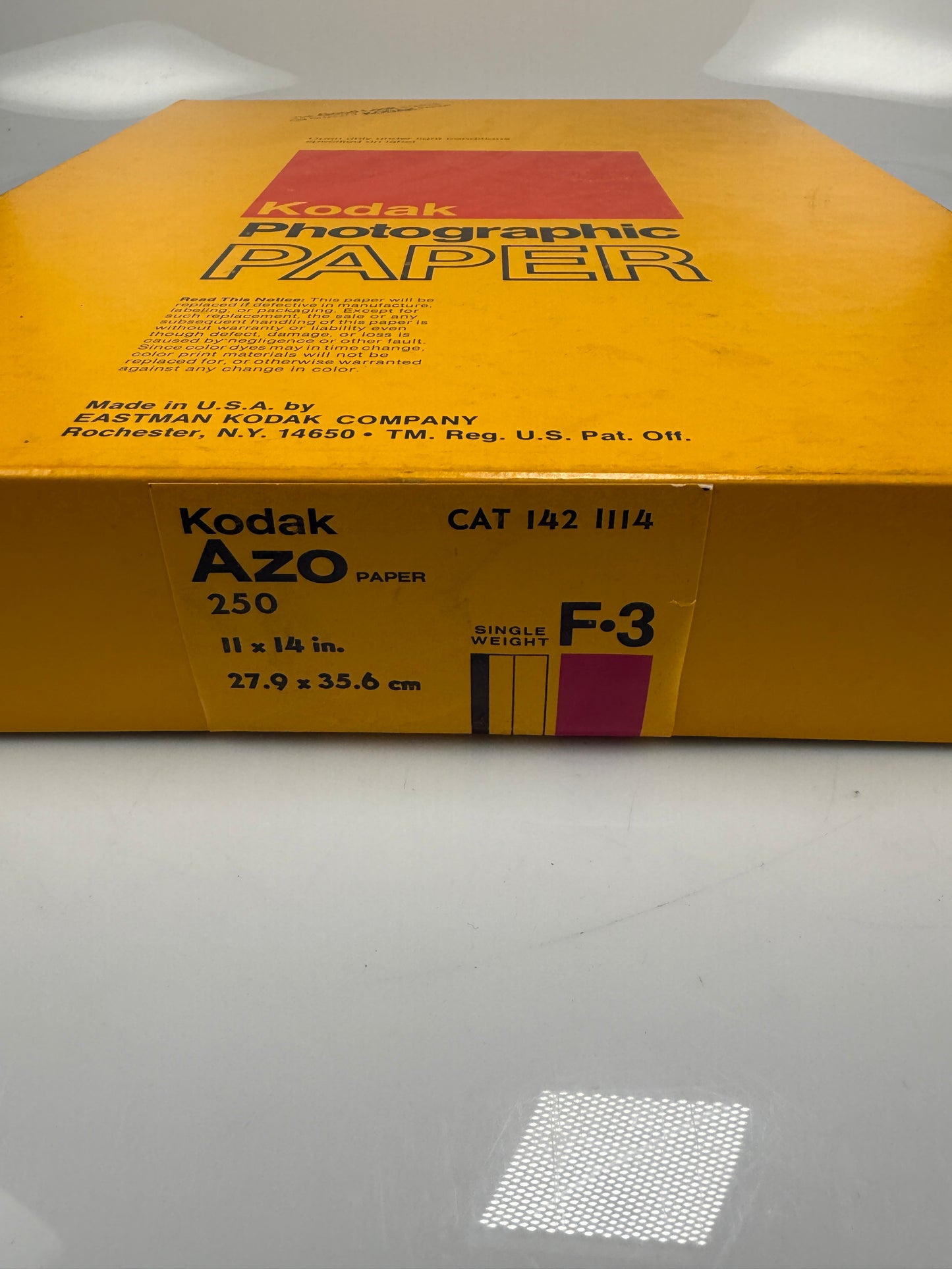 Kodak Azo F3 B&W Paper - 11x14, 250 sheets, SEALED single weight