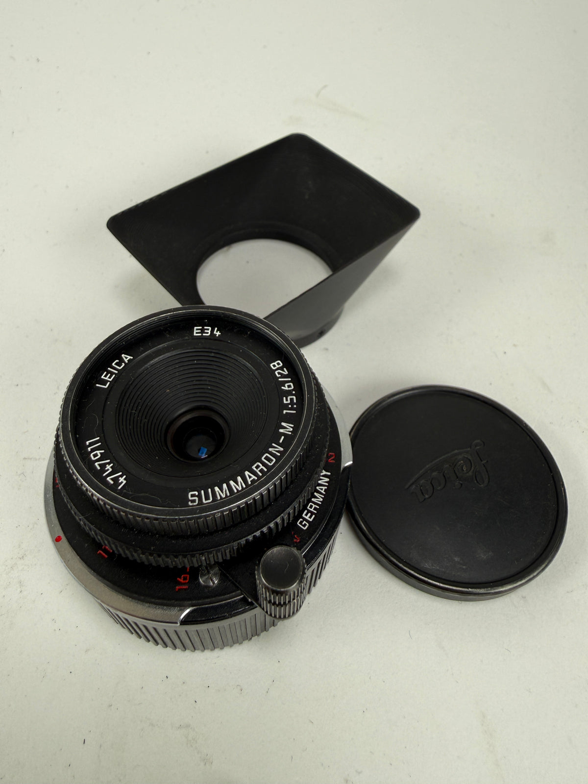 Leica 28mm F5.6 Summaron-M Matte Black chrome #11928 RARE