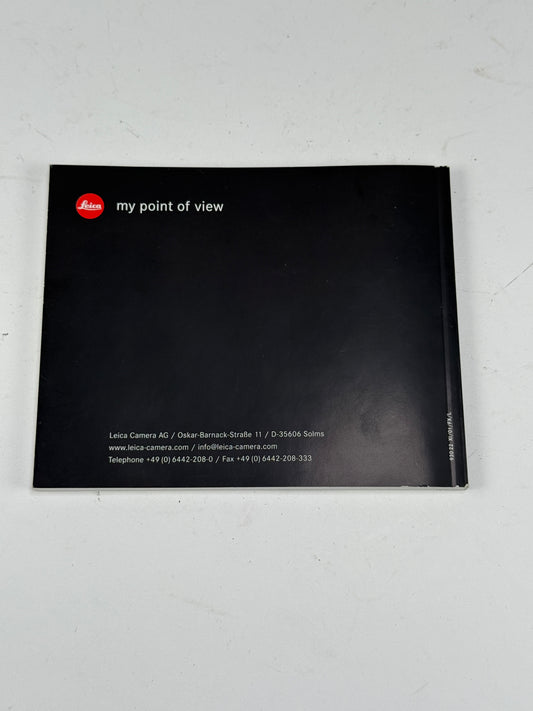 Genuine Leica M7 Instruction Manual
