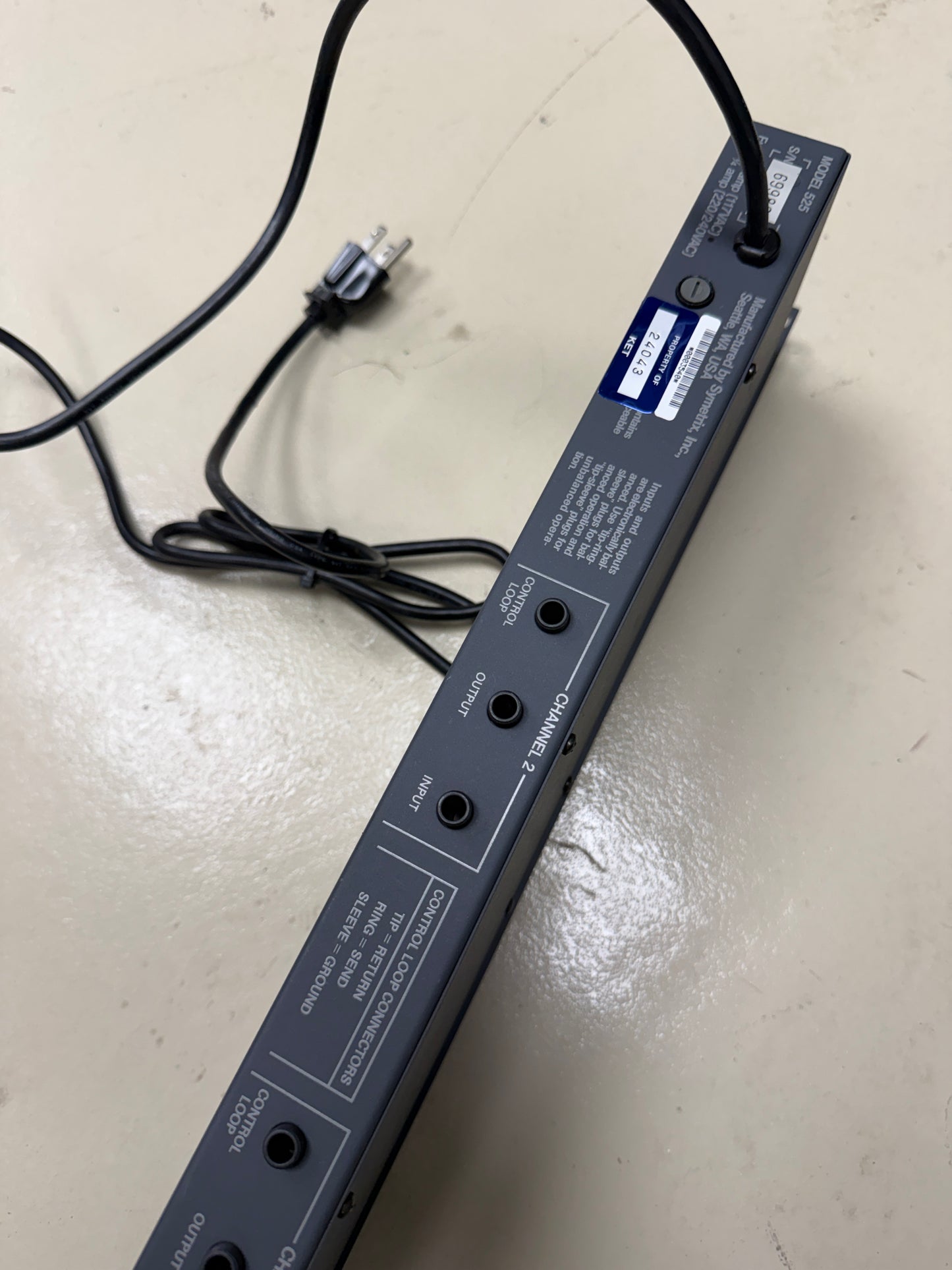 Symetrix 525 Dual Gated Compressor/Limiter Dynamics Audio