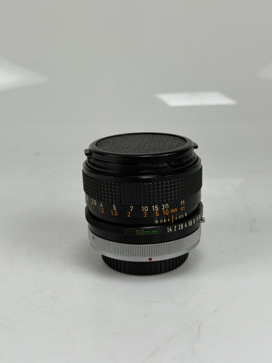 Canon FD SSC Chrome nose 50mm f1.4 MF prime Lens