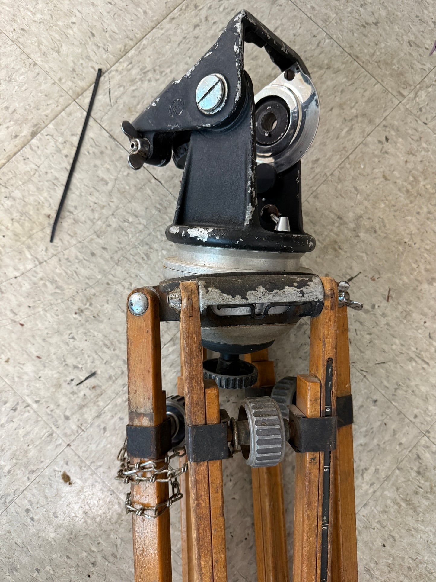 Arri wooden tripod with tilt head RARE vintage
