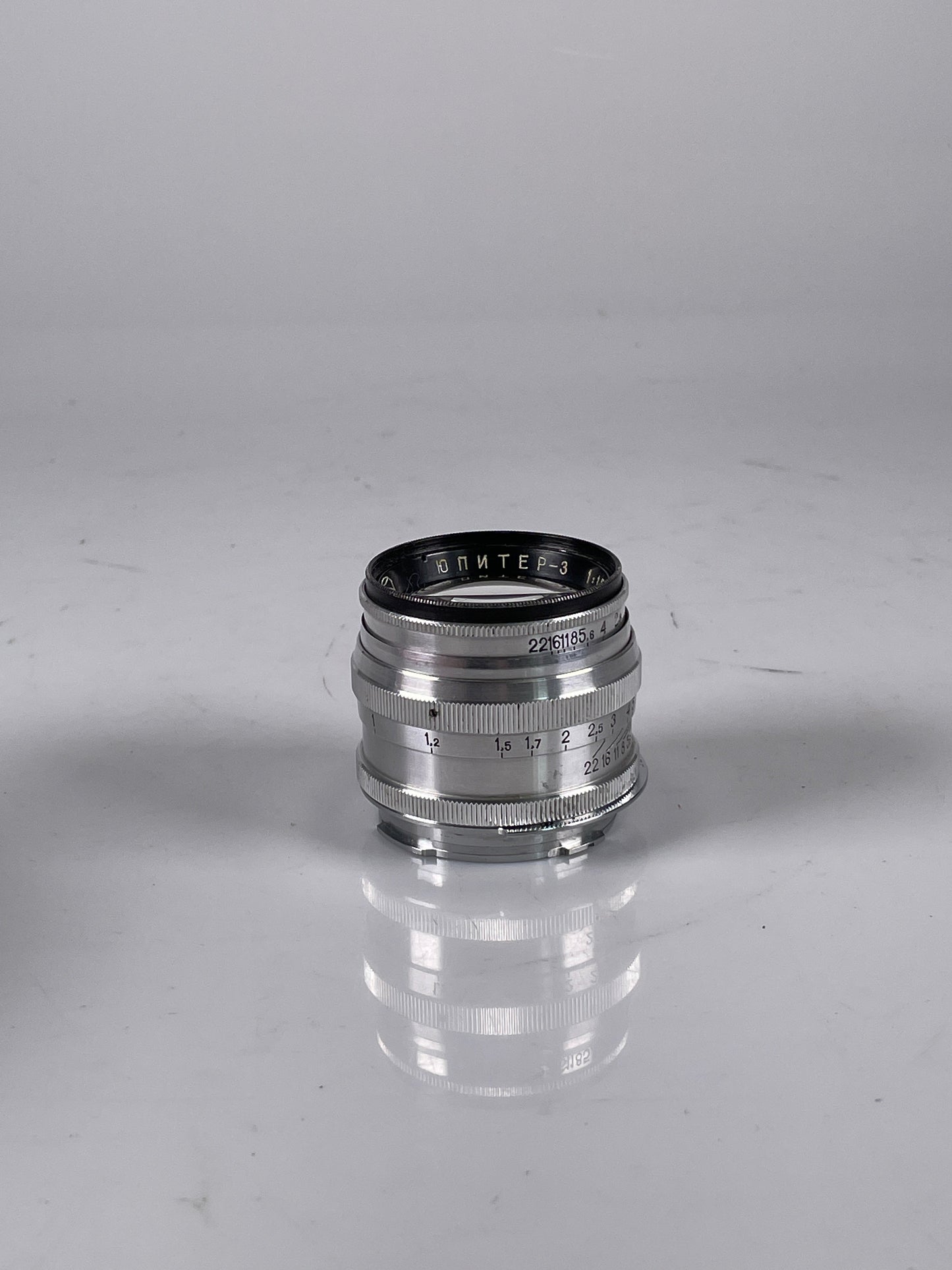 Russian Jupiter-3 5cm 50mm f1.5 Red P Lens FED Zorki Leica L39 LTM