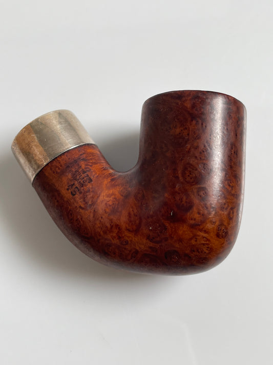 Petersons DELUXE 4S PIPE, STERLING SILVER DUBLIN No Stem