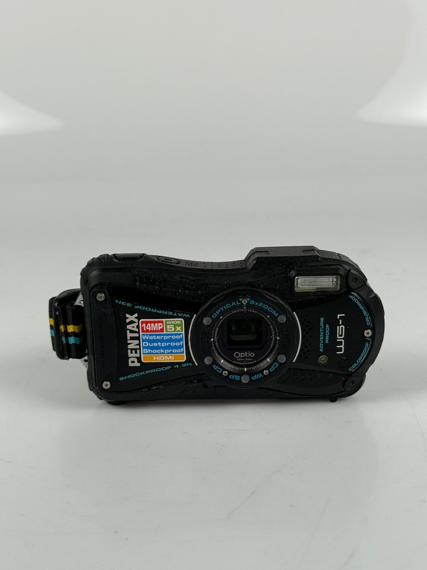 Pentax Optio WG-1 Waterproof Black Digital Camera 14MP